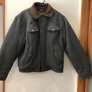 Mens size Large Wyoming Trader Wool Bomber jacket - never been worn !